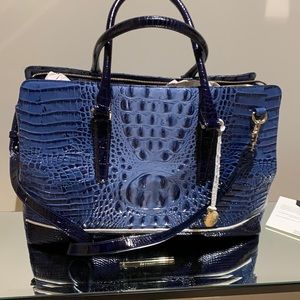 Brahmin Finley Carryall - Denim Tri-texture